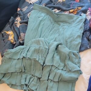 Cute Ruffle Wide Leg Pants